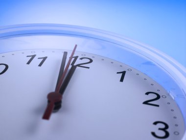 Bir analog saat yakın çekim