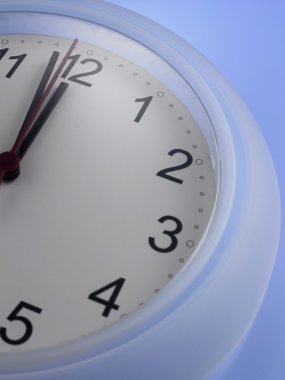 Bir analog saat yakın çekim