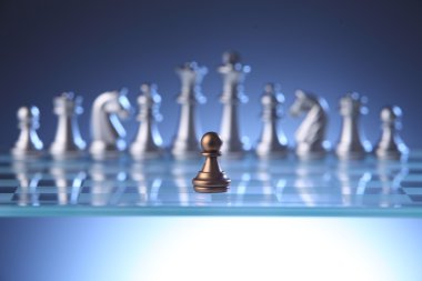 Satranç figürleri görünümü