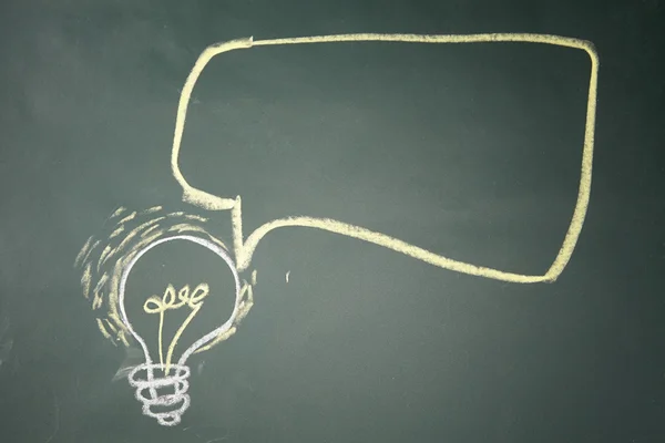 Light bulb drawning — Stock Photo, Image