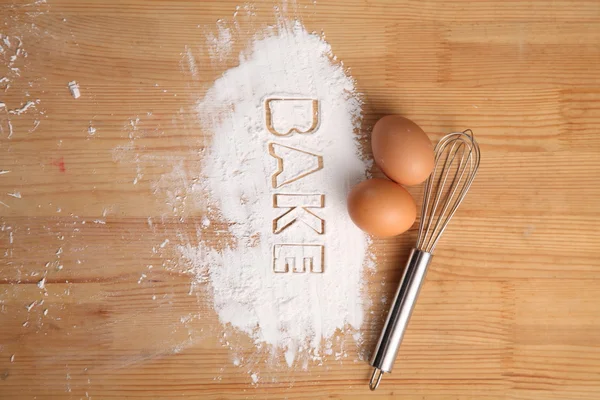 Концепция выпечки с яйцами — стоковое фото