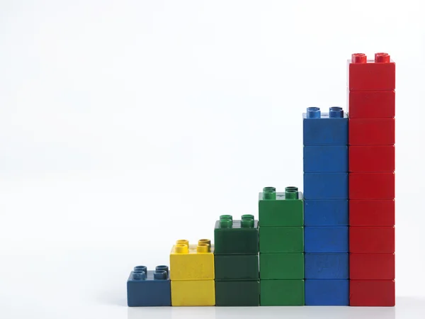 Plastic building blocks — Stock Photo, Image