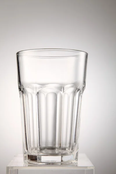 Empty glass on the white — Stock Photo, Image