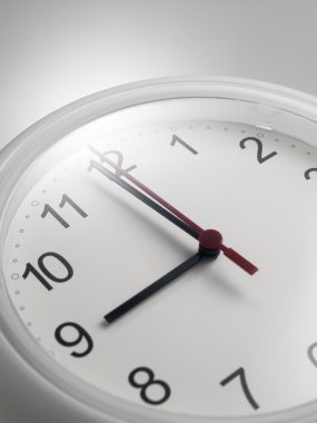 Bir analog saat yakın çekim