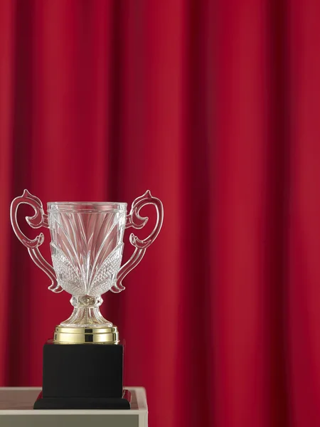 One crystal trophy — Stock Photo, Image