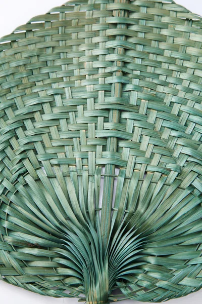 Fan from palm leaves — Stock Photo, Image