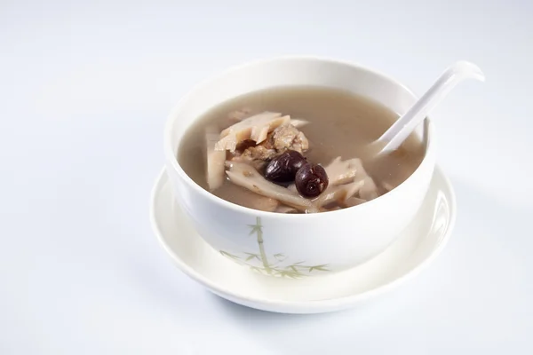 Lotos korzenie zupa — Zdjęcie stockowe