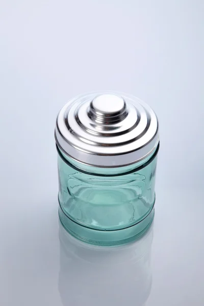 Air tight glass jar — Stock Photo, Image