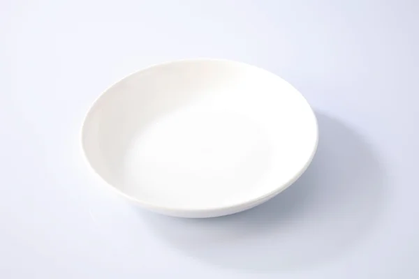 One white plate — Stock Photo, Image