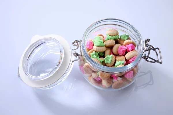 Biscuits de pierres précieuses de glace — Photo