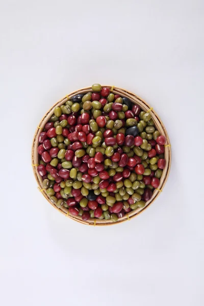 빨강 녹색과 검정 콩 — 스톡 사진