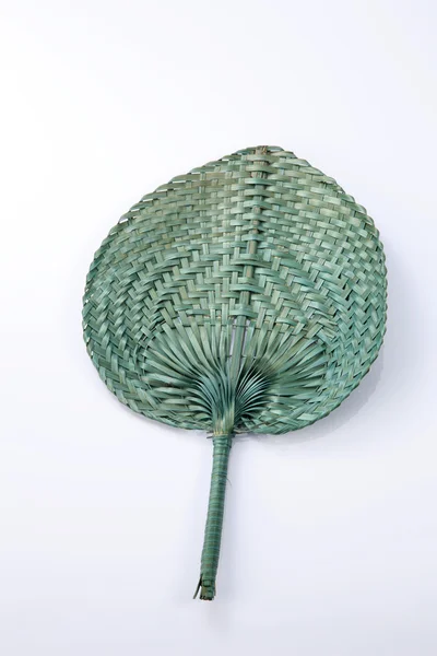 Fan from palm leaves — Stock Photo, Image