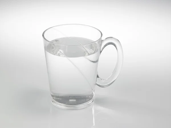 Tasse en verre transparent — Photo