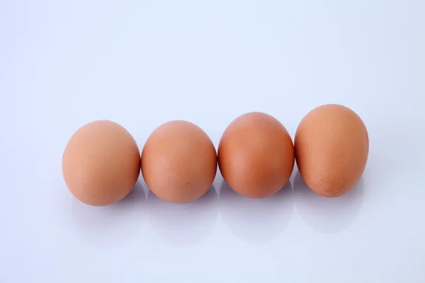 Čerstvá vejce hnědé Royalty Free Stock Obrázky