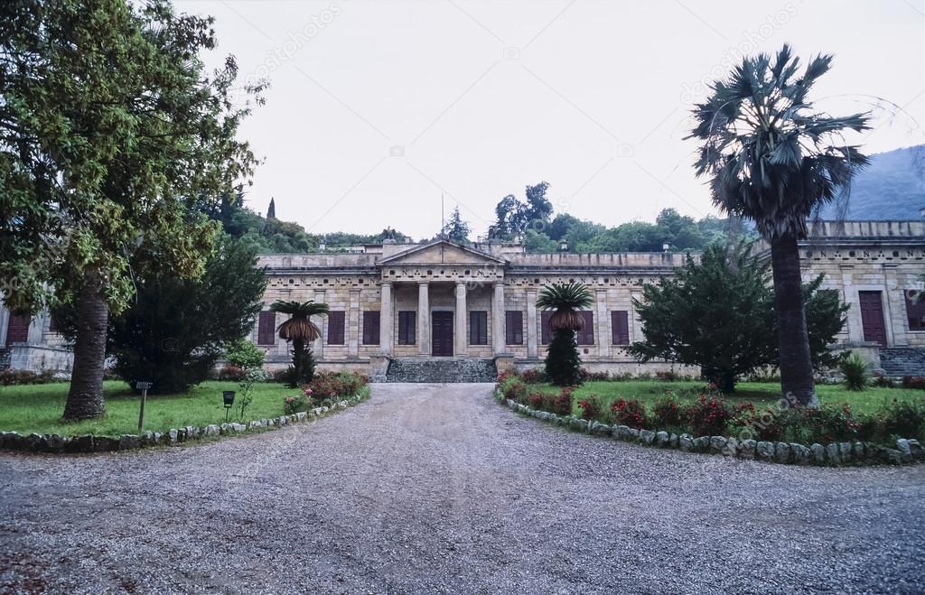 Italy, Tuscany, Elba Island, Napoleon Bonaparte house facade - FILM SCAN
