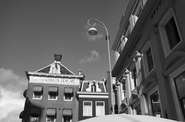 Holland, Amsterdam; 10 October 2011, the facade of old stone buildings downtown - EDITORIAL — Stock Photo, Image