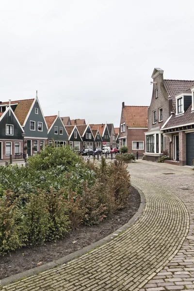 Holland, volendam, a régi kőházak — Stock Fotó