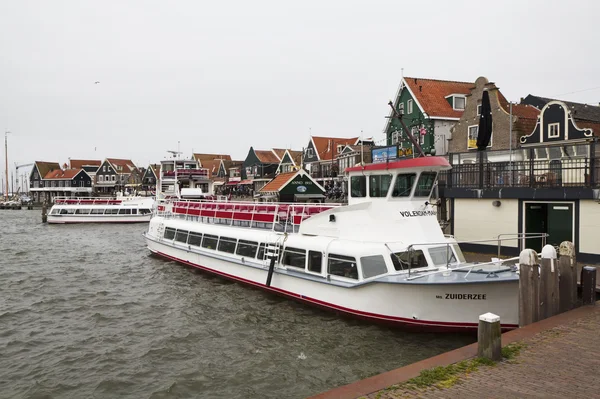 Holland, Volendam (Amsterdam); 9 October 2011, ferryboats in the port - EDITORIAL — Stock Photo, Image