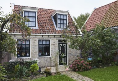 Hollanda, Amsterdam; 9 Ekim 2011, tipik eski taş ev - Editörden