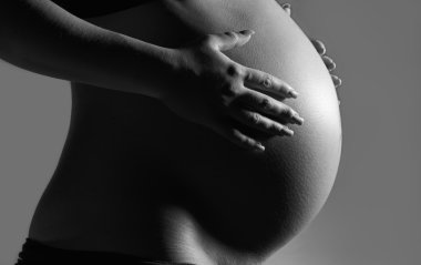 hamile bir kadın portresi Studio