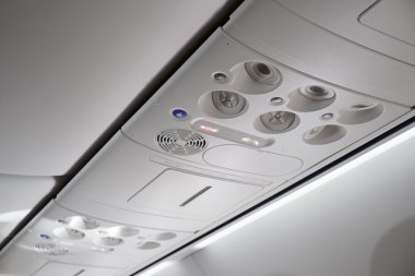 İtalya, uçak kabin fasten kemerleri ve Sigara İçilmez işaretleri