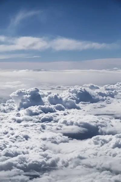 Vista aérea de nubes en el cielo — Foto de Stock