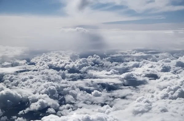 Vista aérea das nuvens no céu — Fotografia de Stock