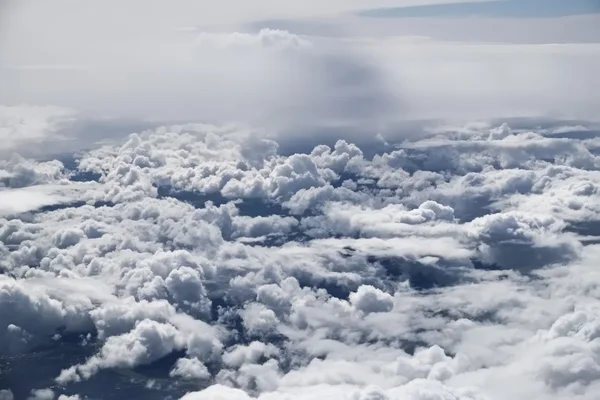 Vista aérea das nuvens no céu — Fotografia de Stock