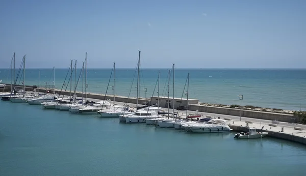 Italy, Sicily, Mediterranean sea, Marina di Ragusa; 17 May 2016, luxury yachts in the port - EDITORIAL — Stock Photo, Image