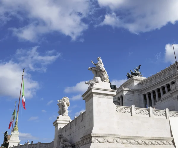 Itália, Roma, vista do Palácio Vitoriano (Vittoriano ) — Fotografia de Stock