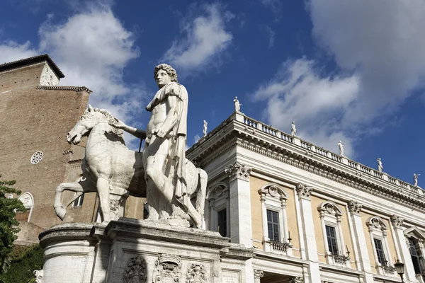 Itálie, Řím, campidoglio náměstí, římská socha — Stock fotografie