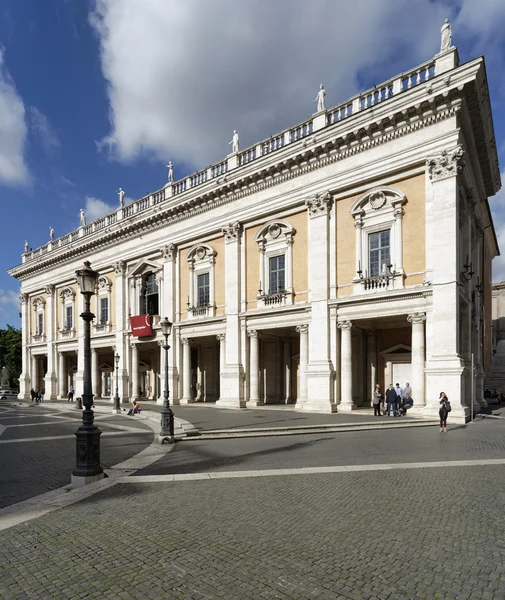 Italy, Rome, Campidoglio Square; 6 November 2013, view of the Capitoline Museum Palace - EDITORIAL — Stock Photo, Image