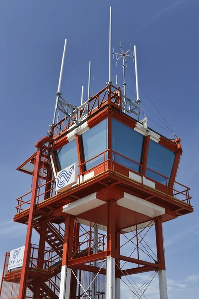 Italy, Cuneo; 26 July 2010, airport flight control tower - EDITORIAL — Stock Photo, Image
