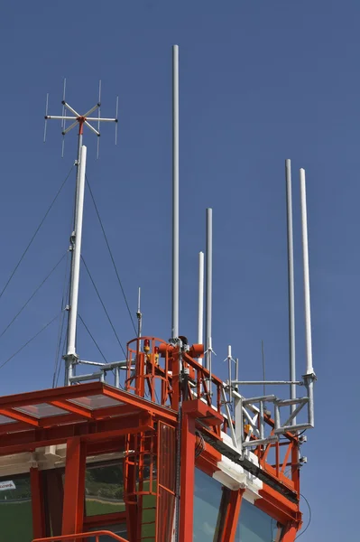 Italia, Cuneo; 26 luglio 2010, torre di controllo dei voli aeroportuali - EDITORIALE — Foto Stock