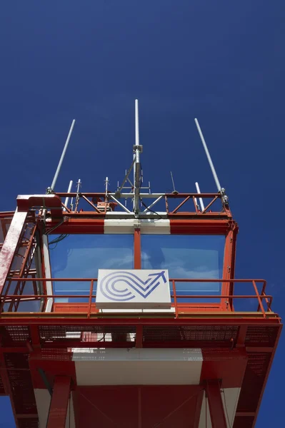 Italy, Cuneo; 26 July 2010, airport flight control tower - EDITORIAL — Stock Photo, Image