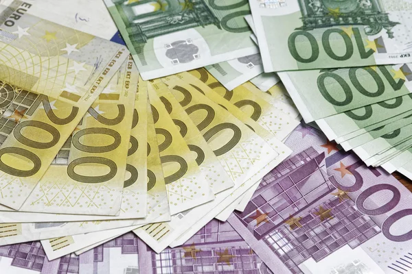 Euro-Scheine, Geld — Stockfoto