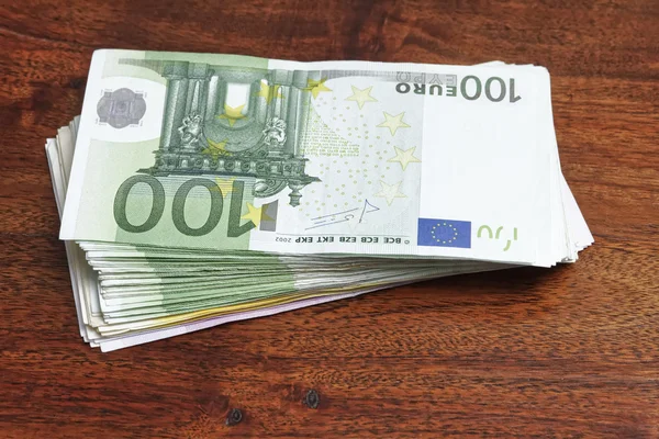 Billets en euros, argent — Photo