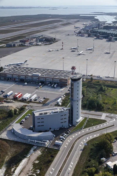 Italy, Venice; 14 September 2011, aerial view of Venice airport - EDITORIAL — Stock Photo, Image