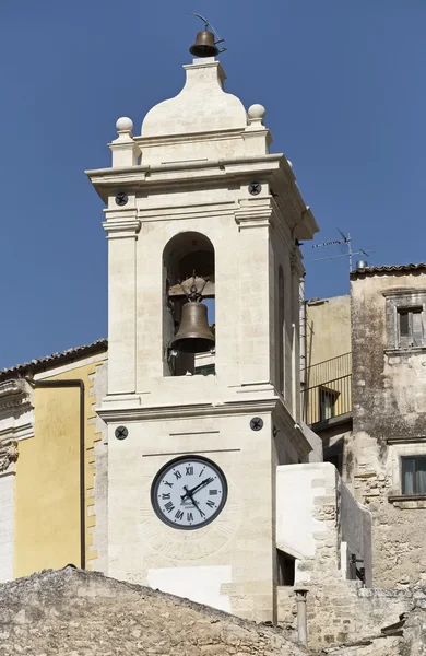 Italy, Sicily, Ragusa Ibla, Purgatory Saint Souls Baroque Church Bell tower (Chiesa delle Anime Sante Del Purgatorio), 1757 a.C. ., — стоковое фото