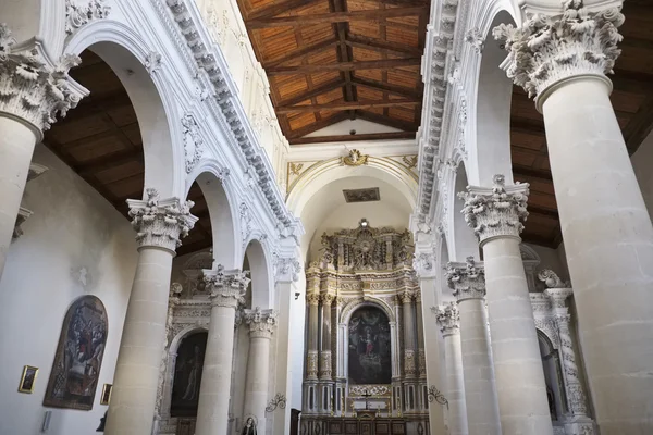 Italia, Sicilia, Ragusa Ibla, S. Maria dell 'Itria Interiores de la iglesia barroca (siglo XVIII) ) —  Fotos de Stock