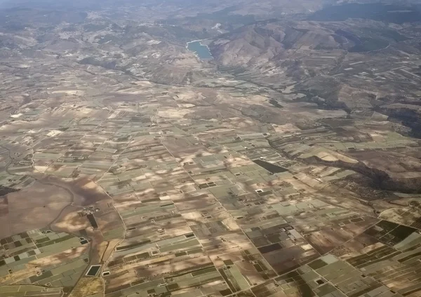 Itália, Sicília, vista aérea do campo siciliano (província de Ragusa ) — Fotografia de Stock