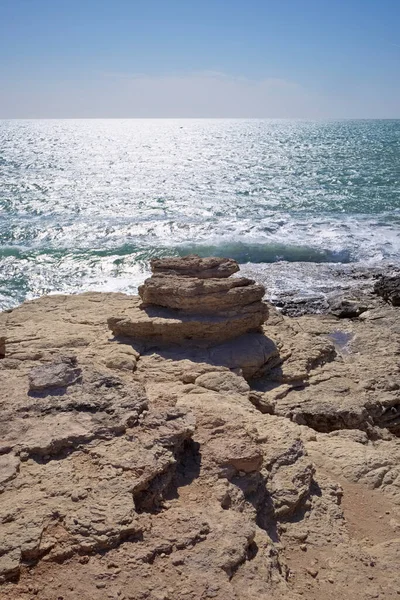 Talya Sicilya Akdeniz Sampieri Ragusa Eyaleti Sicilya Nın Güneydoğu Kayalık — Stok fotoğraf