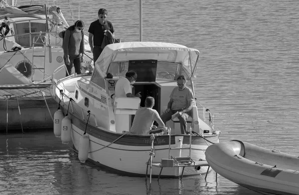 Itália Sicília Mar Mediterrâneo Marina Ragusa Província Ragusa Outubro 2020 — Fotografia de Stock