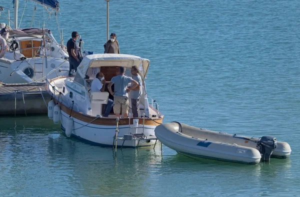 Italien Sizilien Mittelmeer Marina Ragusa Provinz Ragusa Oktober 2020 Menschen — Stockfoto