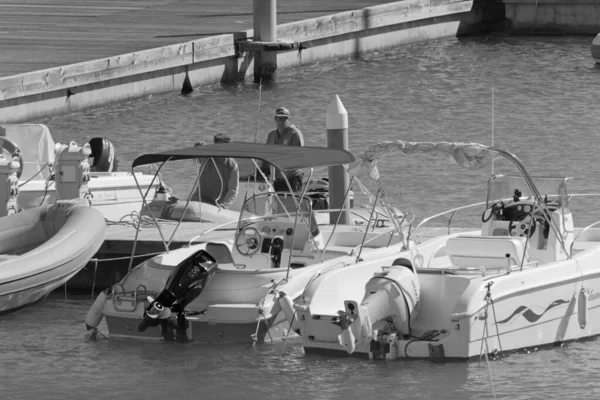 Italie Sicile Méditerranée Marina Ragusa Province Raguse Octobre 2020 Personnes — Photo