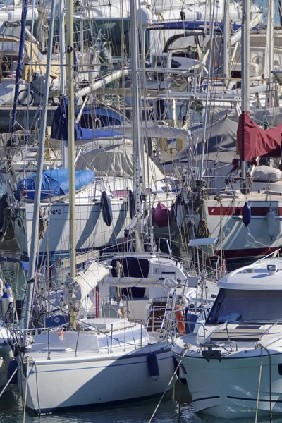 Talya Sicilya Akdeniz Marina Ragusa Ragusa Ili Ekim 2020 Limanda — Stok fotoğraf