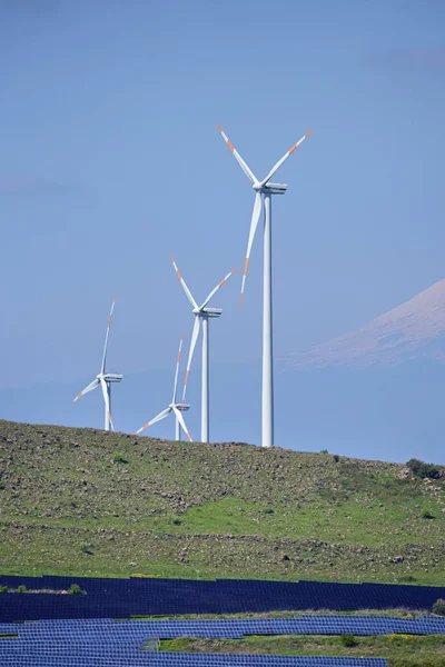 Talya Sicilya Katanya Ili Kırsal Bölge Nisan 2015 Arka Planda — Stok fotoğraf