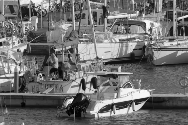 Italien Sicilien Medelhavet Marina Ragusa Ragusaprovinsen November 2020 Människor Och — Stockfoto