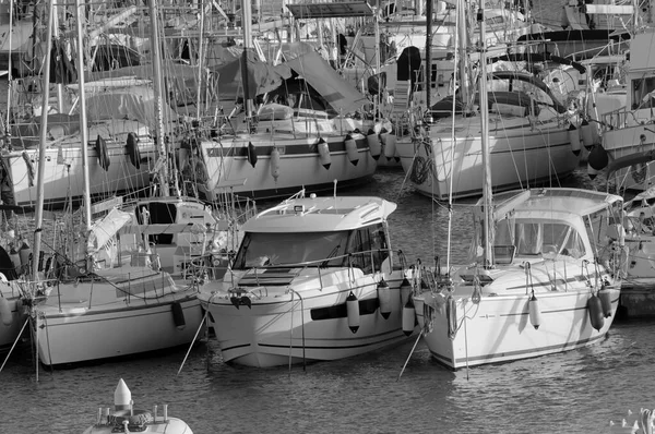 Italie Sicile Méditerranée Marina Ragusa Province Raguse Novembre 2020 Yachts — Photo