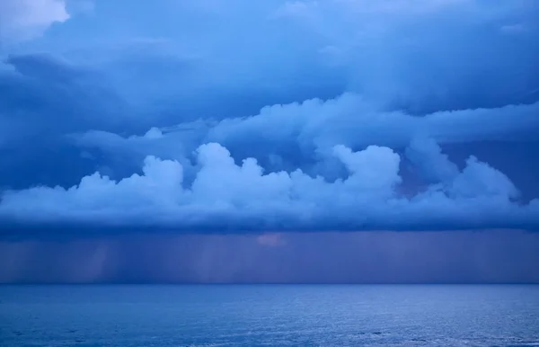 Italië Sicilië Middellandse Zee Stormachtige Wolken Het Sicilië Kanaal Winter — Stockfoto